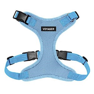 Voyager Step-In Lock Adjustable Dog & Cat Harness for All Breeds, Breathable Mesh, Baby Blue, XS - 1 of 4