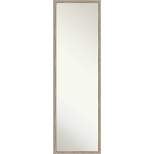 15" x 49" Hardwood Wedge Framed Full Length on the Door Mirror - Amanti Art