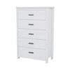 Lycvki Retro Wooden Dresser with 5 Drawer for Bedroom - 2 of 4