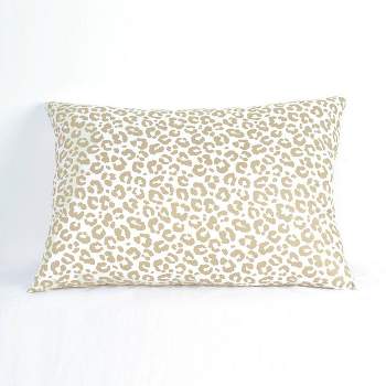 Jumbo Printed Pattern Bed Pillow Leopard - Springloft