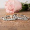 Pavilion Gift Company - Crystal Classic in Rhodium - 1.5" Austrian Crystal Hoop Earring - Earrings - 2 of 4