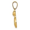 Black Bow Jewelry 14k Yellow Gold Polished Cat Pendant - 2 of 4
