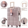 Kumasinova Hardshell ABS Luggage Set of 3,Lightweight Carry-On Spinner Suitcases with Cup Holder,Airline-Approved Luggage Set,20/24/28" - 4 of 4