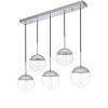 Elegant Lighting Eclipse 5 Lights Chrome Pendant With Clear Glass - 2 of 4