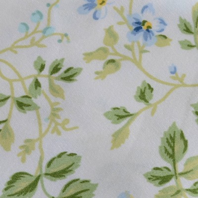 Periwinkle Floral Cotton Queen Sheet Set