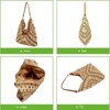 FATMOON Straw Hobo Bags for Women,Large Woven Tote Bag Summer Crochet Shoulder Bag,Vintage Beach Bag Foldable Handbag for Vacation - 4 of 4