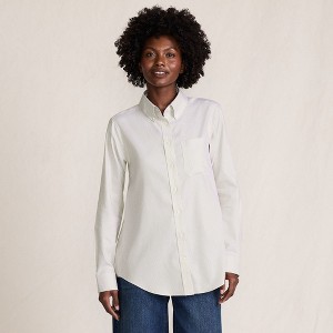 Lands' End Women's No Iron Pinpoint Mens Fit Shirt - 1 of 4
