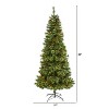 7ft. Pine Artificial Christmas Tree with 400 Clear LED Lights & Pine Cones – Classic Holiday X-Mas Display - 2 of 4