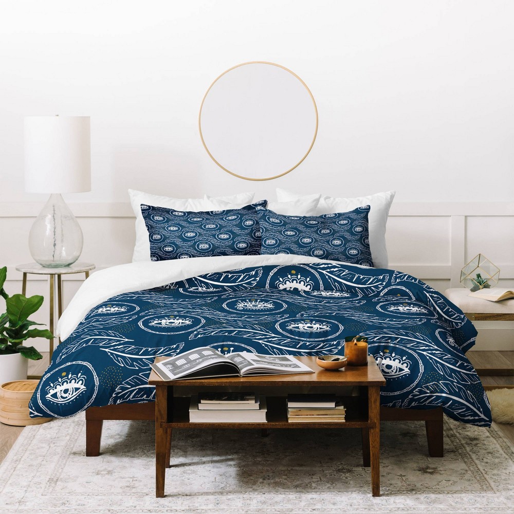 Photos - Bed Linen Deny Designs King Marta Barragan Camarasa Pattern Duvet Cover and Pillow S