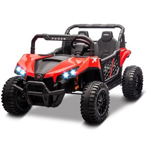 Jojoka 24V 2-Seater Ride-On UTV for Big Kids, 4 Wheels Electric Vehicles with Remote, 21" Seat, Shock Absorbers - 1 of 4