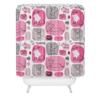 Deny Designs Isa Zapata Frenchie Mom Shower Curtain