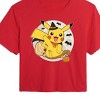 Women's - Pokémon - Pikachu Moon Witch-Junior's Cropped Graphic T-Shirt Cropped Graphic T-Shirt - 2 of 4