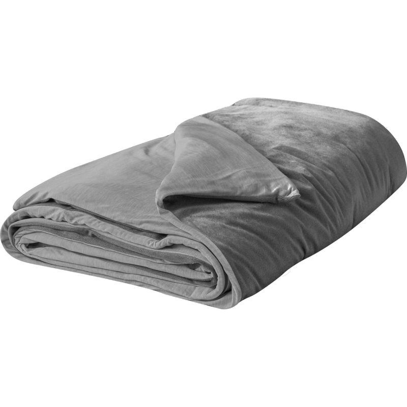 48"x72" Temperature Balancing Weighted Blanket Gray - Tranquility, 3 of 6