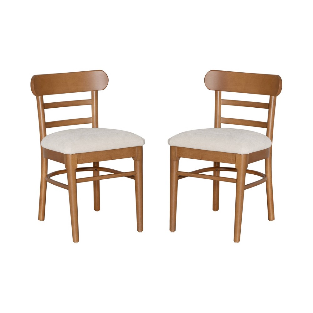 Photos - Coffee Table Linon Set of 2 Tuttle Chairs Brown Gray 
