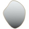 Aghana Digitals Gold Minimalist Wall Mirror - Medium Size Synthetic Glass with PVC Frame for - 2 of 4