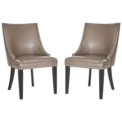 Set of 2 Afton Dining Chair Brown - Safavieh