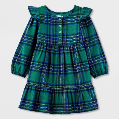 what colour nails with green dress Dark Tartan Women's Polo Dress