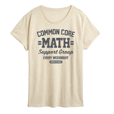 Women's - Instant Message - Math Support Group Short Sleeve Graphic T-Shirt