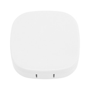 Unique Bargains Simple Square Contact Lens Case White 1 Set - 1 of 4