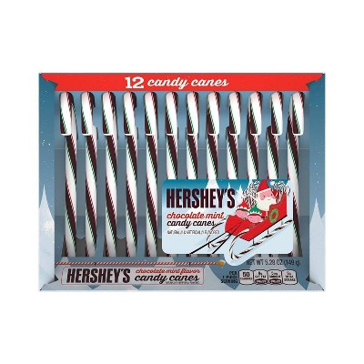 Hershey's Holiday Chocolate Mint Candy Cane - 5.28oz/12ct