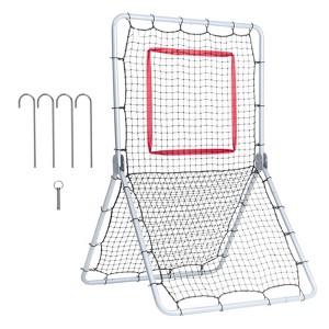 VEVOR Baseball And Softball Rebounder Net, 3.5 x 6 ft PitchBack Baseball Pitching Nest, Softball Pitchback Net, Fielding Trainer, Bounce Back Net - 1 of 4