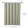 Americanflat 71x71 Woven Linen Shower Curtain with Tassel Accents - Includes 12 Grommets and Hooks - 100% Polyester - 2 of 4