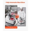 VEVOR Automatic Meat Slicer, 180W + 370W Deli Slicer with a 12 inch Premium 65Mn Blade, 0-0.3 inch Adjustable Thickness, Silver - 3 of 4