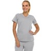 Medichic Women's Medical Scrubs Set- V-Neck with Flare Pant - 3 of 4