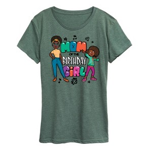 Women's - Karma's World - Mom of the Birthday Girl Short Sleeve Graphic T-Shirt - 1 of 4
