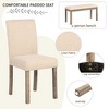 6-Piece Wooden Dining Set: Comfortable Seating Arrangement with Bench and Chairs, Brown Finish - 2 of 4