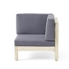 GDFStudio Keith Outdoor Acacia Wood 3 Seater Sofa and Coffee Table Set with Cushions - 4 of 4
