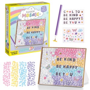 Creativity for Kids Rainbow Mosaic: DIY Art Kit for 7 Year Old Girls, Includes Frame, Tiles, Stickers, Stylus & Glitter Glue - 1 of 4