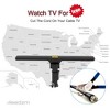 Karl Home 110V 40-860MHz 20±3dB 350°Rotation UV Dual-band Outdoor Antenna Black - 3 of 4