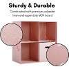 BIRDROCK HOME Linen Cube Organizer w/ 4 Bins - Durable, Collapsible Shelf for Bedroom, Closet, Dorm - Compact Storage for Toys, Clothes & Towels - 3 of 4