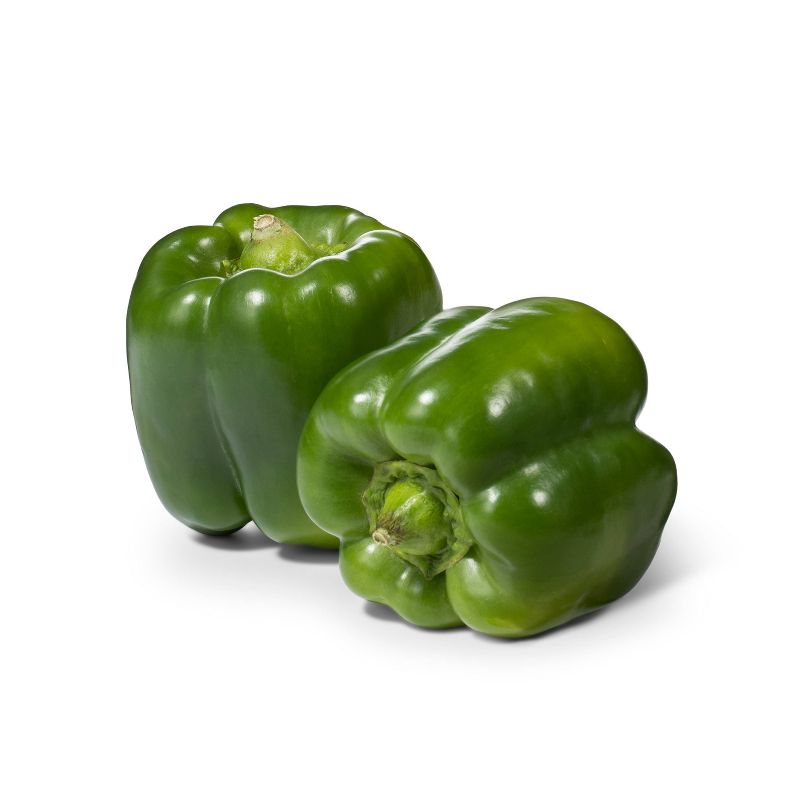 Green Bell Peppers - 2ct - Good &#38; Gather&#8482;, 1 of 5
