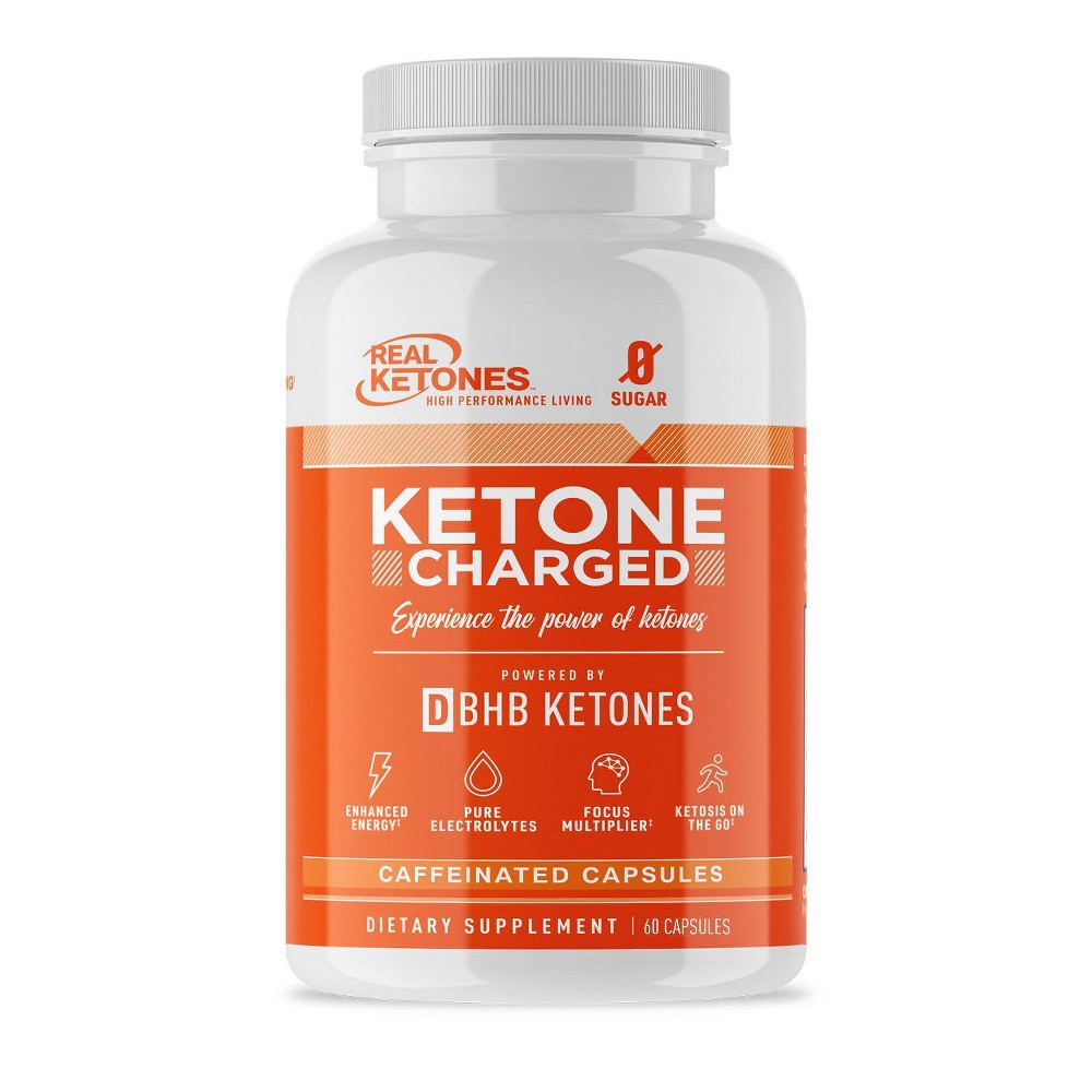 Photos - Vitamins & Minerals Real Ketones D-BHB Capsules Charged - 60ct