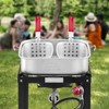 VEVOR 18 Qt Fish and Wing Fryer with Double Basket, Aluminum Propane Fish Fryer Kit, Outdoor Deep Fryer Seafood Pot with Thermometer, Silver - 2 of 4