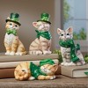 Collections Etc St. Paddy's Day Irish Cat Sitters - Set Of 4 - 2 of 2
