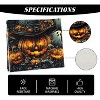 Hachikiko Halloween Black Pumpkins Ghost Table Runner (100% Polyester) Seasonal Fall Kitchen Dining Decor for Home Party - 4 of 4