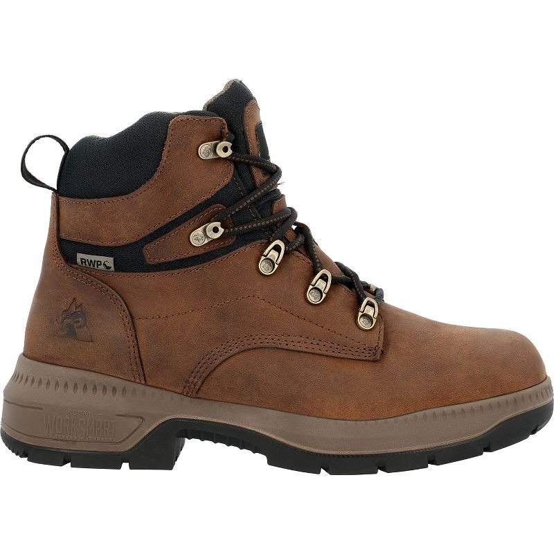 Rocky Worksmart Waterproof Work Boot, Crazy Horse, Size 7(M)