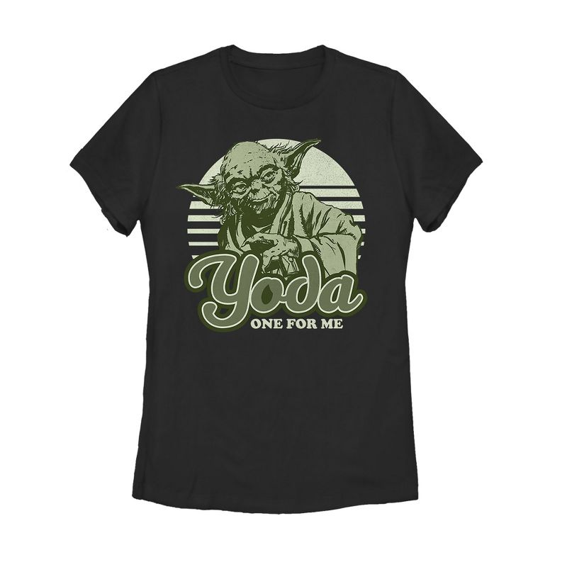 Women's Star Wars Valentine Yoda One for Me T-Shirt, 1 of 4