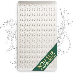 Epica Non-Slip Rubber Bath Mat for Tub, Shower, Kids, Pets & Baby Safety – Soft, 16” x 28 - 1 of 4
