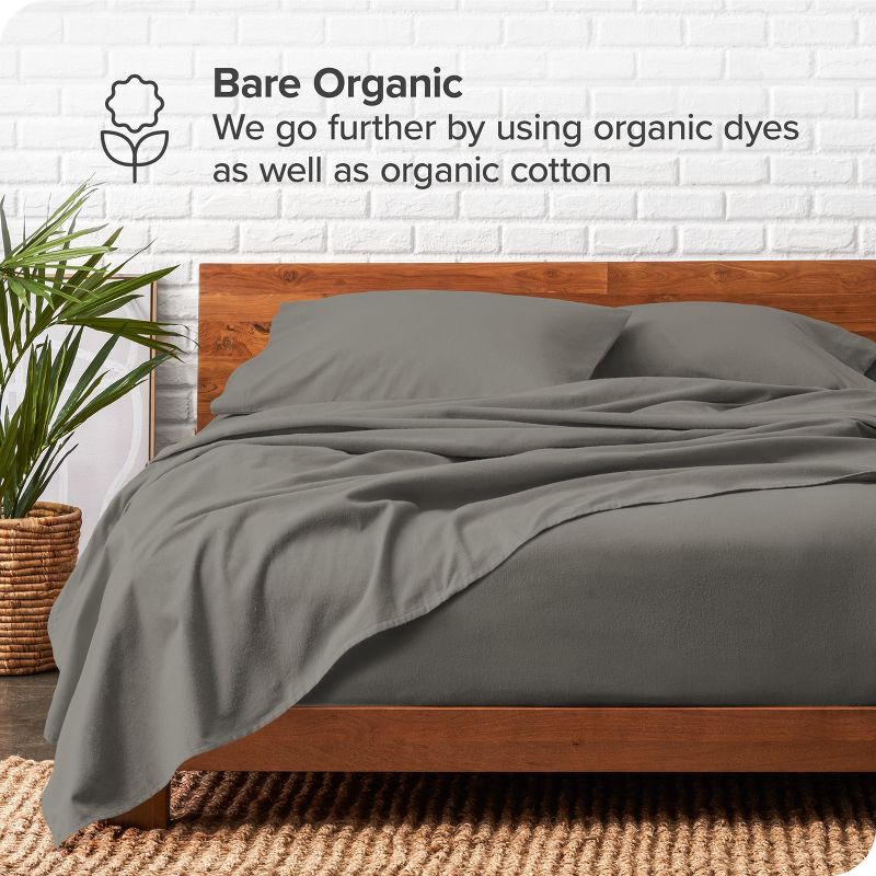 Organic Flannel Sheet Set by Bare Home, 5 of 9