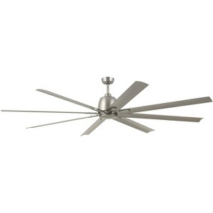 84" Kichler Breda Brushed Nickel Large Outdoor Ceiling Fan with Remote - 1 of 2