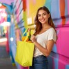 Dalix 20" Solid Color Cotton Canvas Shopping Tote Bag - 3 of 4