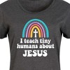 Women's - Instant Message - Teach About Jesus Graphic T-shirt Dress - 2 of 4
