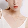 Customizable Vertical Bar Pendant Necklace Y Necklace Simple Fashion Gifts for Women - 2 of 4