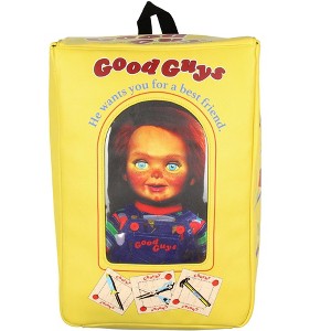 Chucky Backpack Child's Play Good Guys Chucky Doll Toy Box Faux Leather Tote Bag - 1 of 4