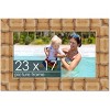 PosterPalooza | 23x17 Wide Bamboo Picture Frame, UV Acrylic, 4 Finishes - Brown, Black, Silver, and Natural - 2 of 4