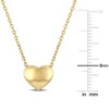 EVERLY JEWELRY |10K Yellow Gold Classic Heart Necklace - 17 inch - 4 of 4